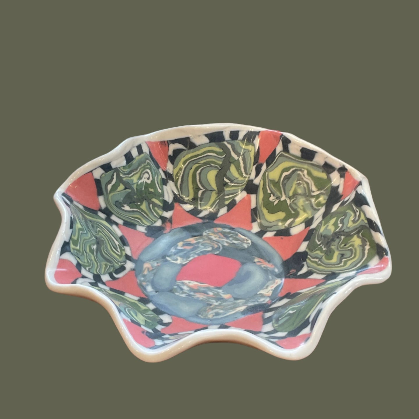 Porcelain Nerikomi Bowl