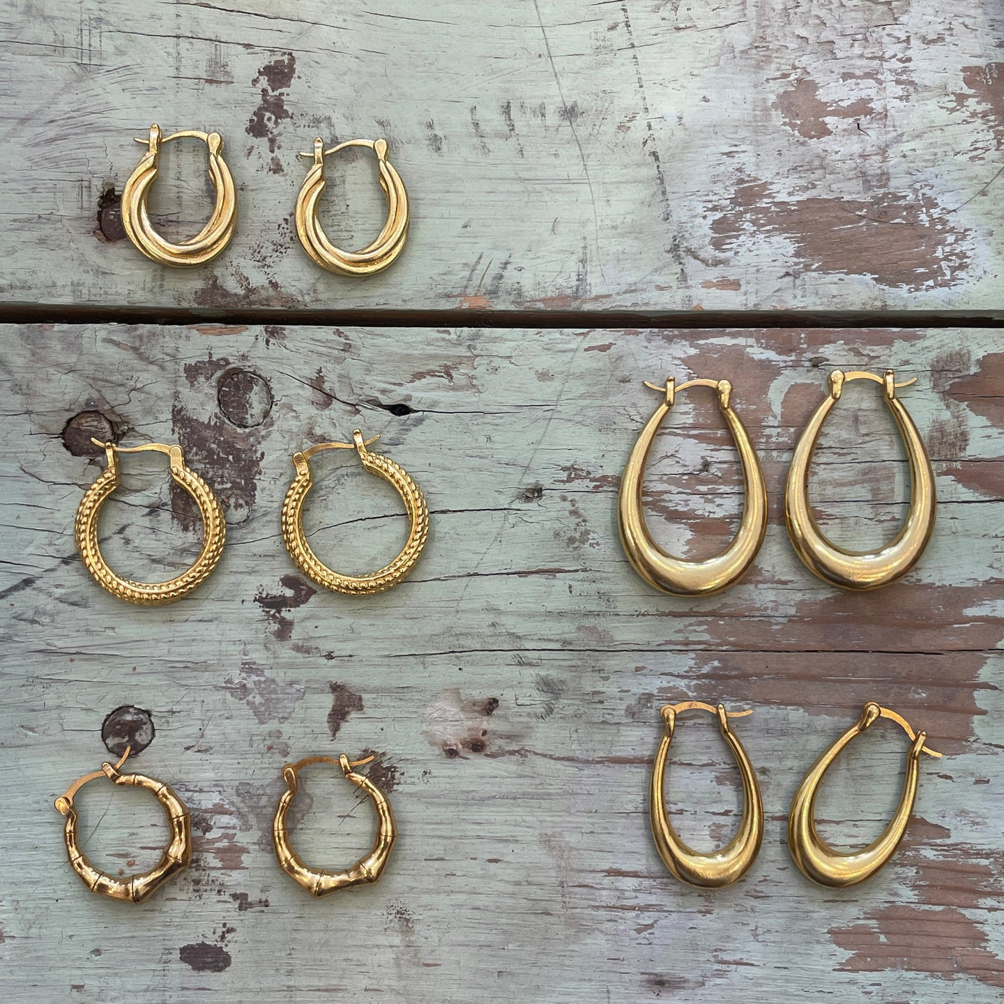 18k Gold Plated Classic Hoops