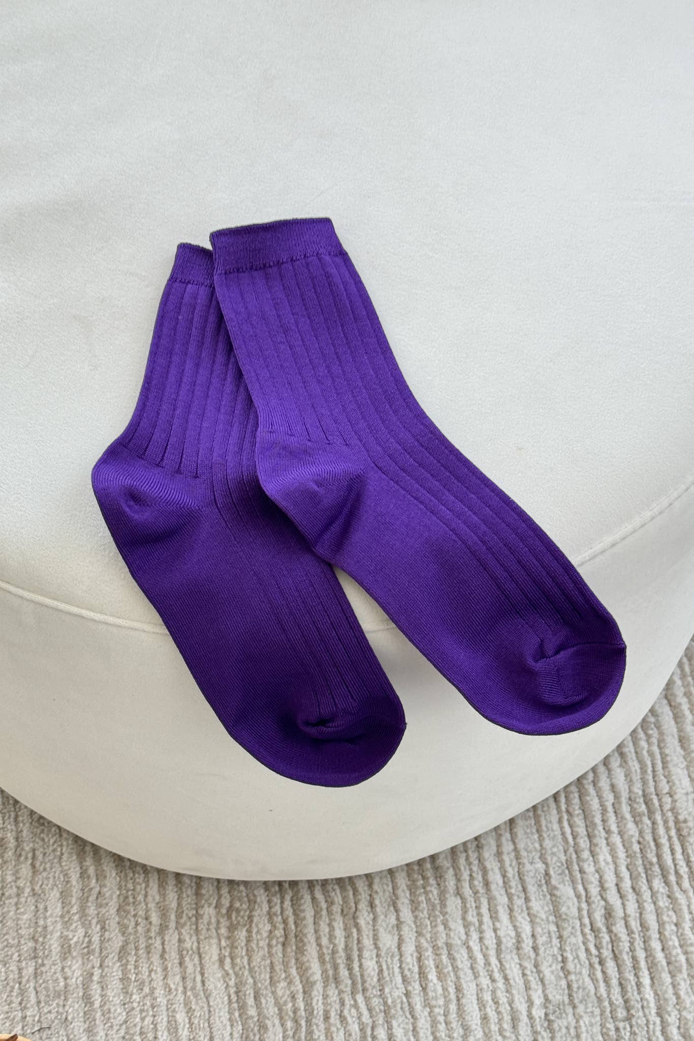 Her Socks - Eggplant