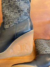 Load image into Gallery viewer, Celine Monogram Boots with Wedge
