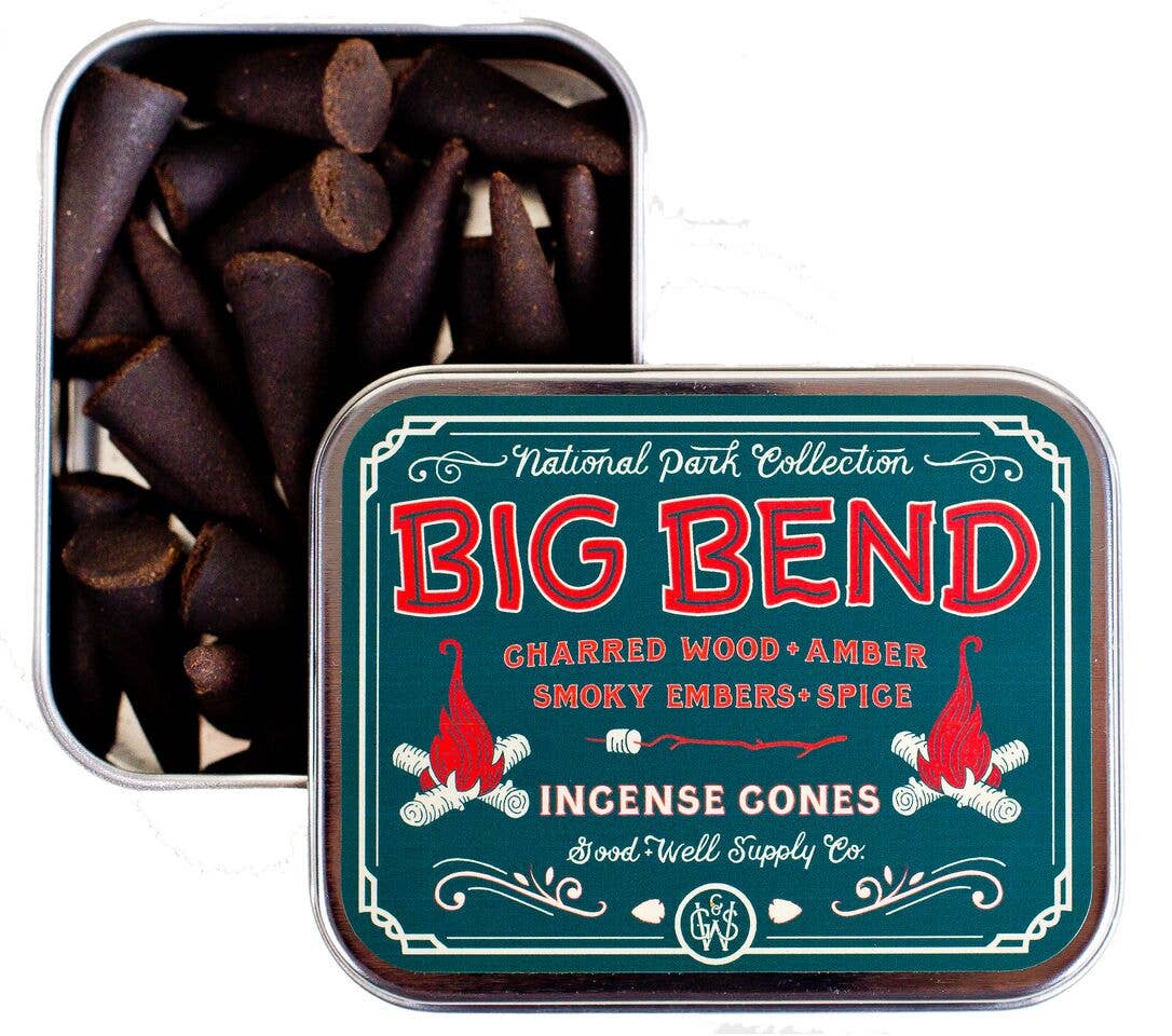 Big Bend Incense - Charred Wood Smoky Embers Amber + Spice