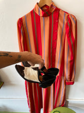 Load image into Gallery viewer, Striped Dress with Buttons
