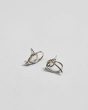 Load image into Gallery viewer, Large Knot Studs in Sterling Silver

