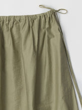 Load image into Gallery viewer, Textured Midi Skirt with Side Ties in Olive
