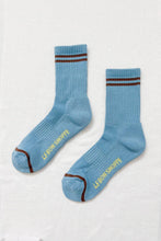 Load image into Gallery viewer, Boyfriend Socks: Powder Blue
