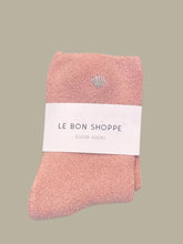 Charger l&#39;image dans la galerie, Embroidered Cloud Socks : Pink Rosé + Silver Seashell
