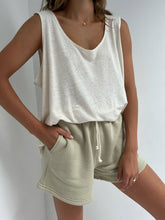 Cargar imagen en el visor de la galería, Marni Hemp Jersey Tank: Natural
