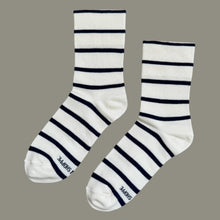 Load image into Gallery viewer, Wally Socks: Breton Stripe
