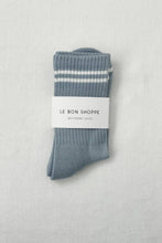 Charger l&#39;image dans la galerie, Boyfriend Socks: Blue Grey
