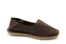 Cargar imagen en el visor de la galería, plain basque espadrilles - chocolate
