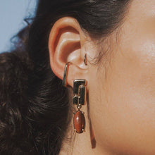 Load image into Gallery viewer, Belden Earrings - Brown: Sterling Silver
