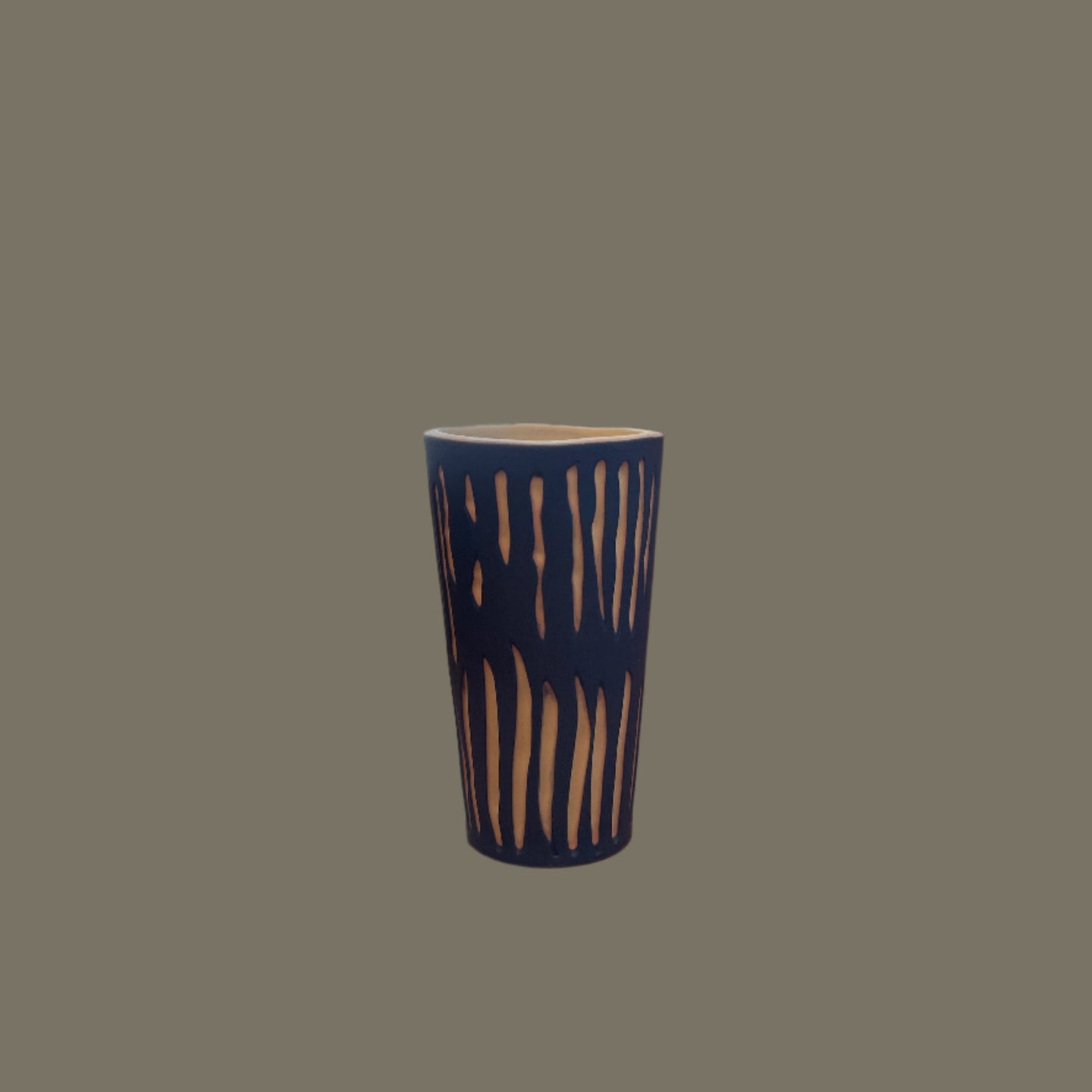 Porcelain Juice Cup - Blue