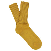 Load image into Gallery viewer, Women Crew Socks - Mustard: EU 36/41   UK 3.5/7   US 6/9.5
