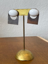 Cargar imagen en el visor de la galería, Modernist Studs with White Cabochon
