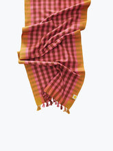 Load image into Gallery viewer, Grid Plaid Table Runner - Grapefruit
