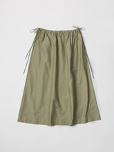 Load image into Gallery viewer, Textured Midi Skirt with Side Ties in Olive
