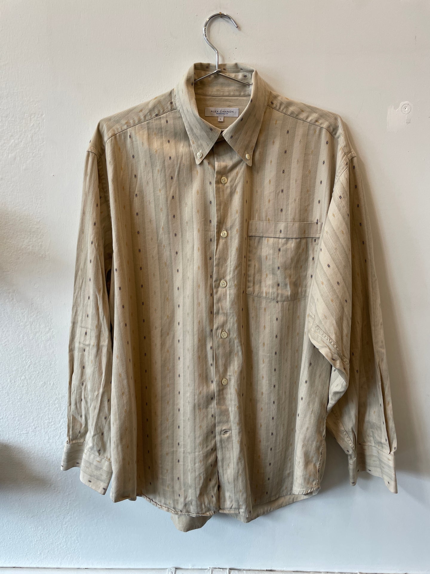 Beige Printed Shirt | L