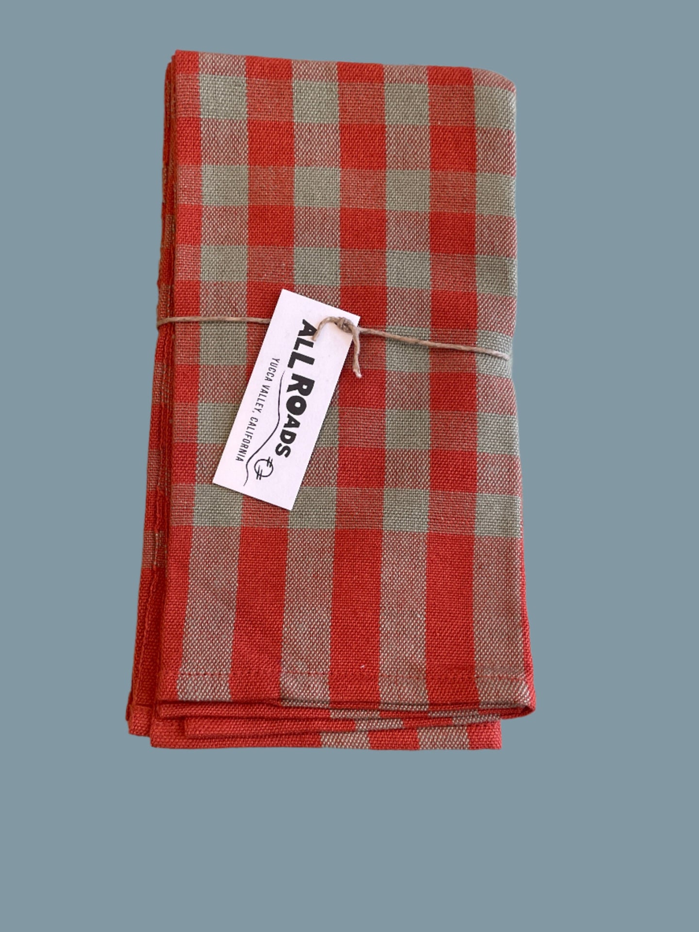 Grid Napkin Pair - Squash