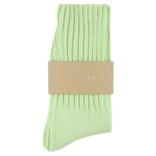 Load image into Gallery viewer, Women Crew Socks - Aqua Green: EU 36/41   UK 3.5/7   US 6/9.5
