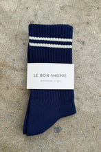 Charger l&#39;image dans la galerie, Boyfriend Socks: Navy
