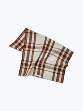Load image into Gallery viewer, Cotton Tea Towel - Brown Plaid
