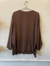 Load image into Gallery viewer, Brown Silk Shirt | 1X
