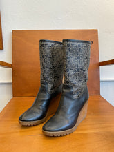 Load image into Gallery viewer, Celine Monogram Boots with Wedge
