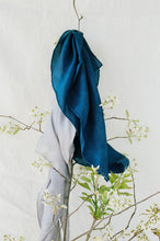 Cargar imagen en el visor de la galería, Indigo Blue Silk Plant Dyed Bandana  | Handmade | Eco
