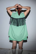 Load image into Gallery viewer, Ave Sleeveless Fringe Blouse in Mint
