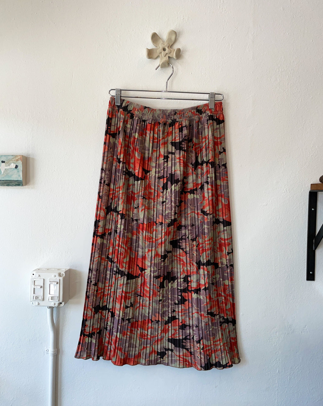 Kotomi Skirt in Flame Camellia