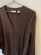 Load image into Gallery viewer, Brown Silk Shirt | 1X
