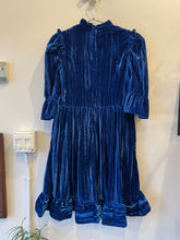 Load image into Gallery viewer, Blue Velvet Dress
