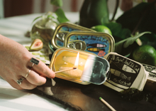 Load image into Gallery viewer, Tinned Fish Candle - Olive Oil and Sea Salt
