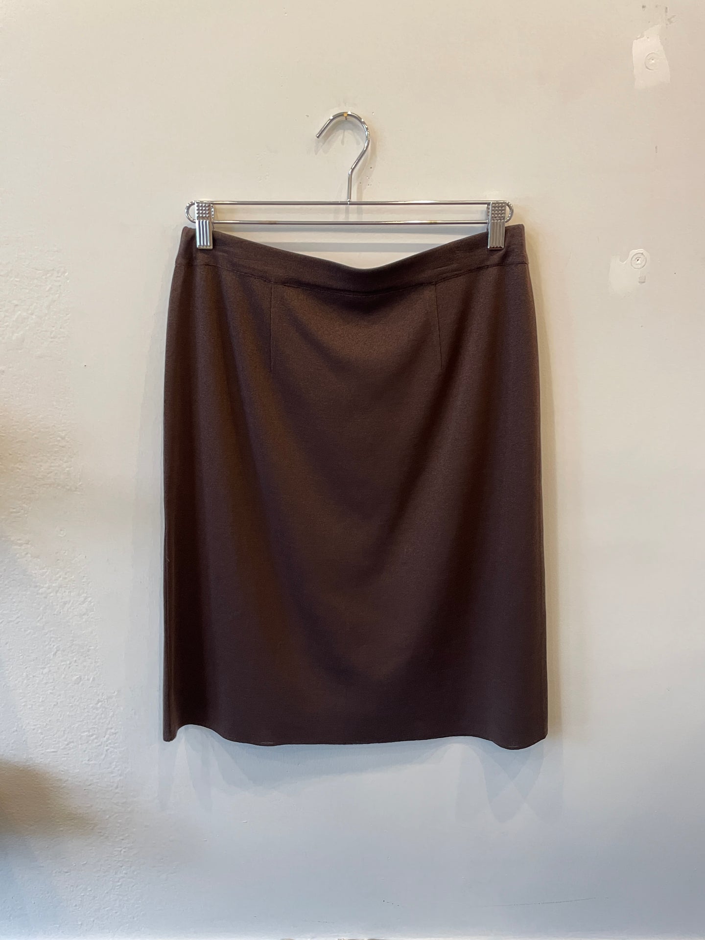 Brown Knit Skirt | L