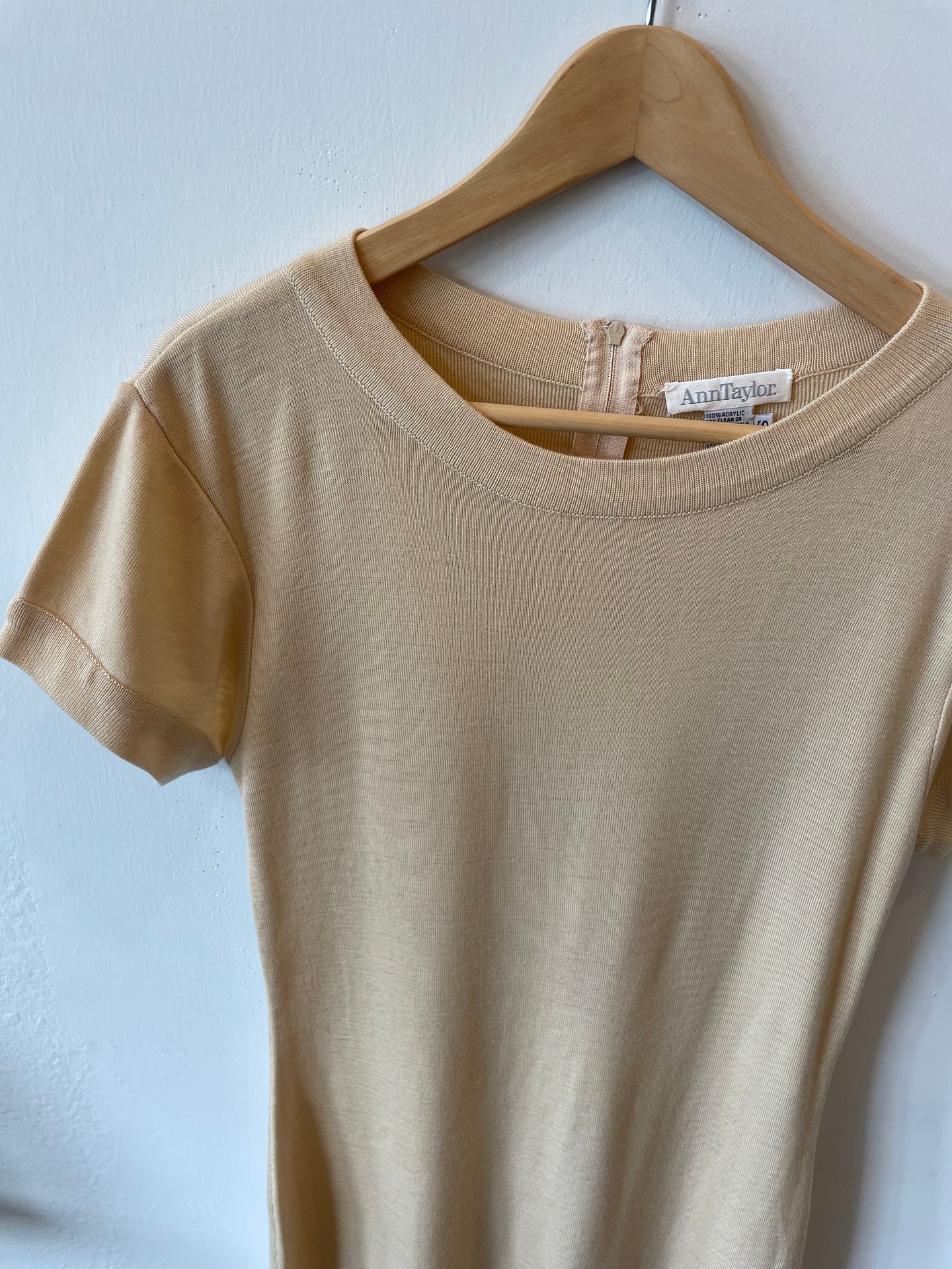 Cream Knit Dress