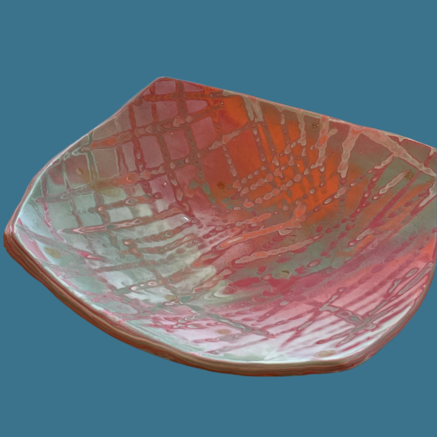 Porcelain Nerikomi Square Dish