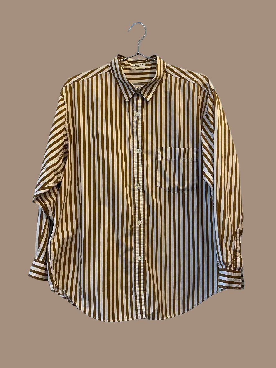 Striped Button-Down, L