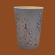 Cargar imagen en el visor de la galería, Porcelain Tumbler - Light Blue, Botanical
