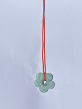 Load image into Gallery viewer, Flower Pendant in Orange/Green
