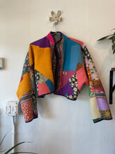 Load image into Gallery viewer, Kaira Crop Patchwork Jacket

