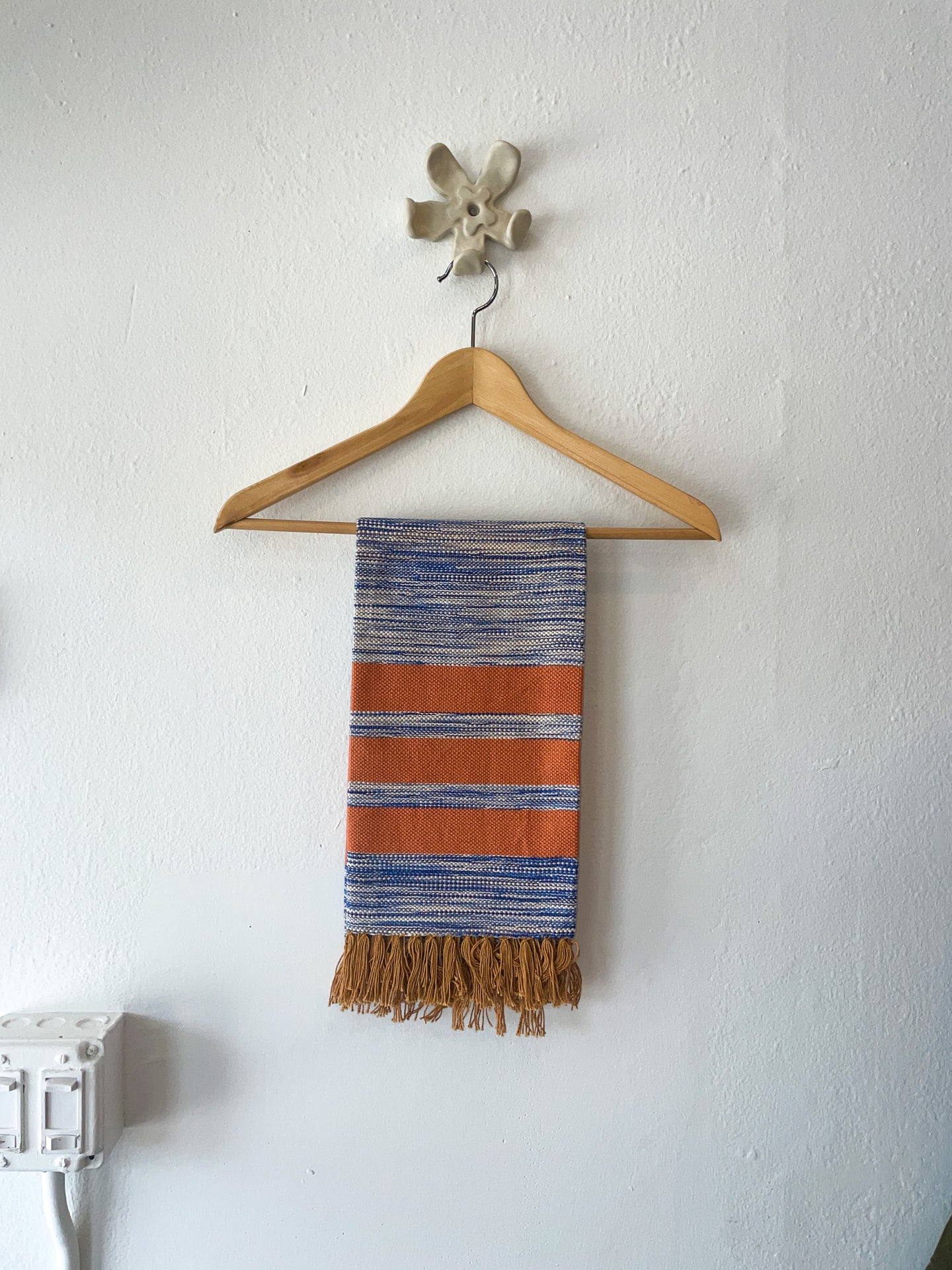 Cotton Kitchen Towel in Rust Space Dye