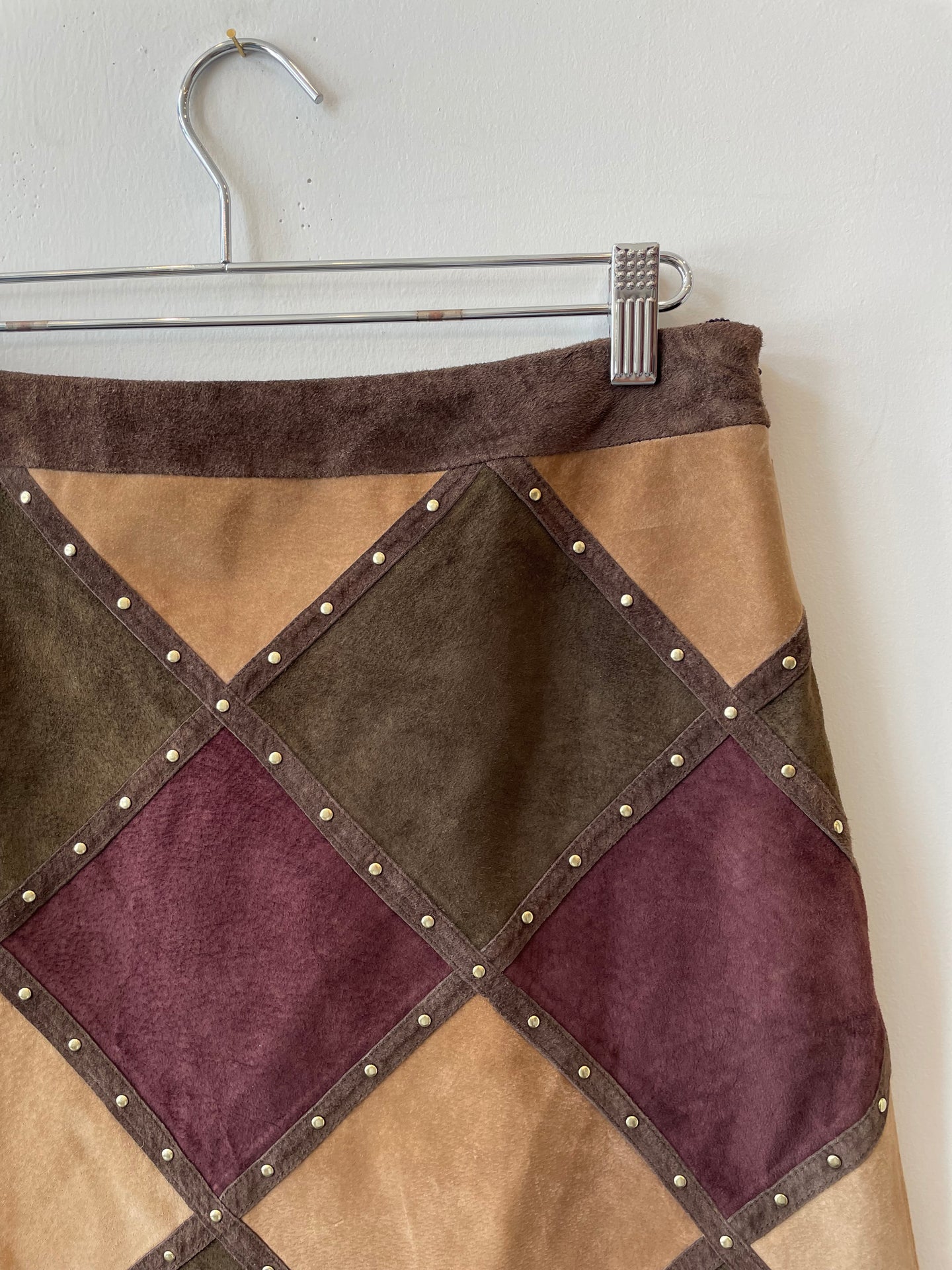Harlequinn Leather Skirt