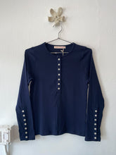 Load image into Gallery viewer, Henley Tee in Navy
