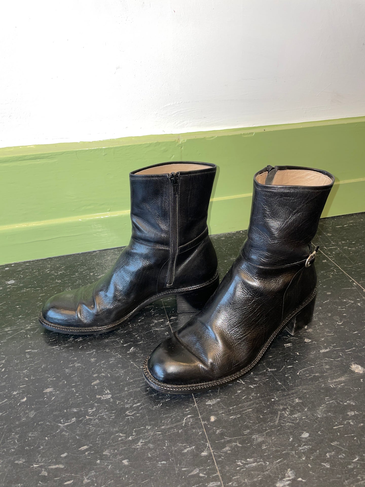 Black Boots with Buckle | 8.5