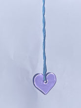 Load image into Gallery viewer, Heart Pendant in blue/lavender
