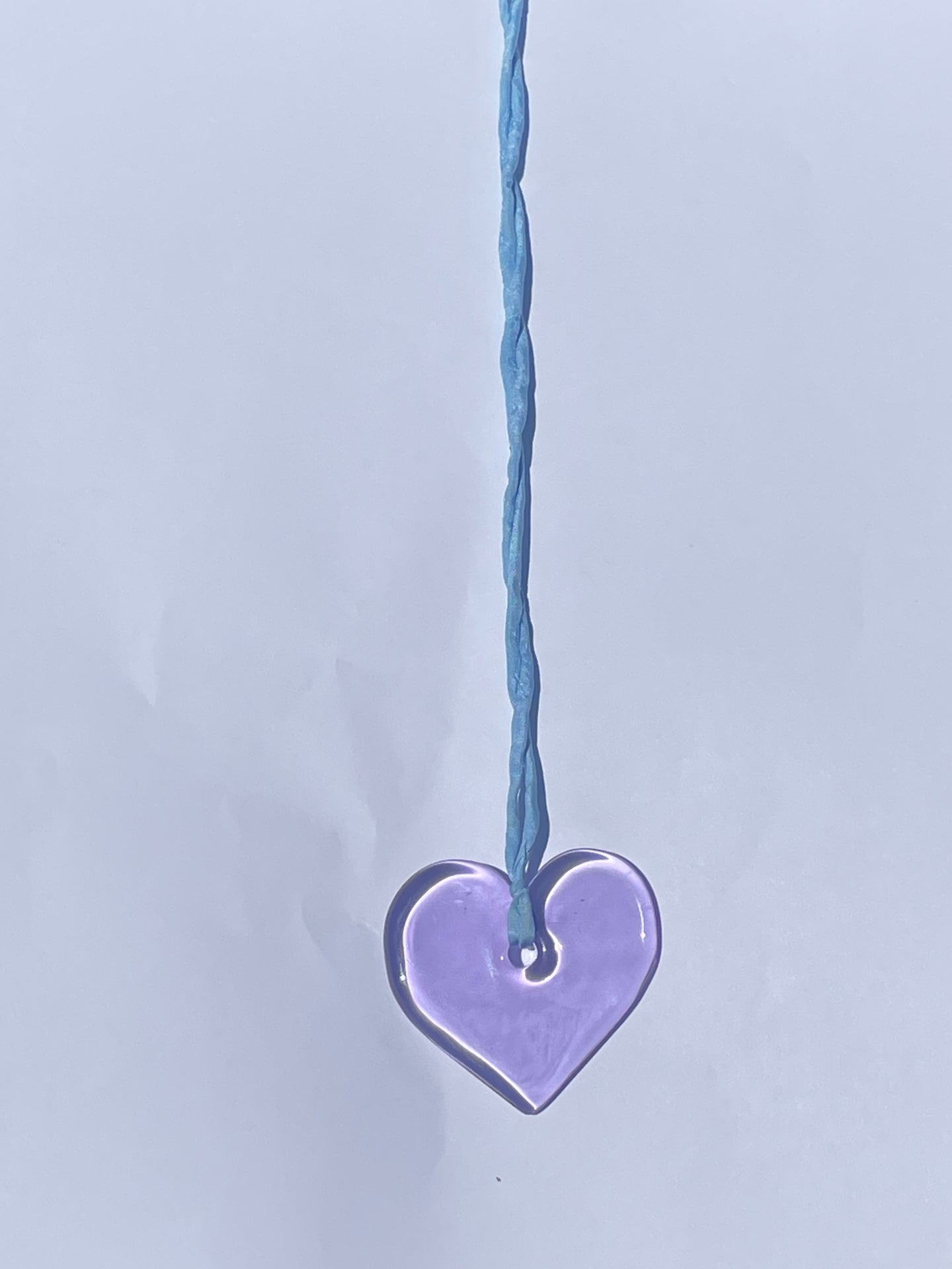Heart Pendant in blue/lavender