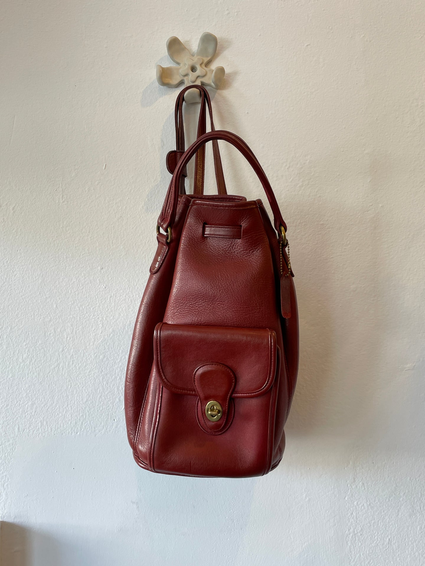 Coach Daypack Backpack in Burgundy