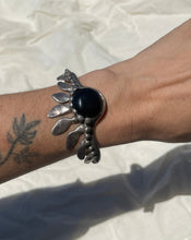 Load image into Gallery viewer, Sterling Silver Cuff with Onyx
