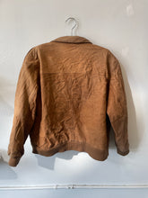 Load image into Gallery viewer, Brown Suede Bomber Jacket | XL
