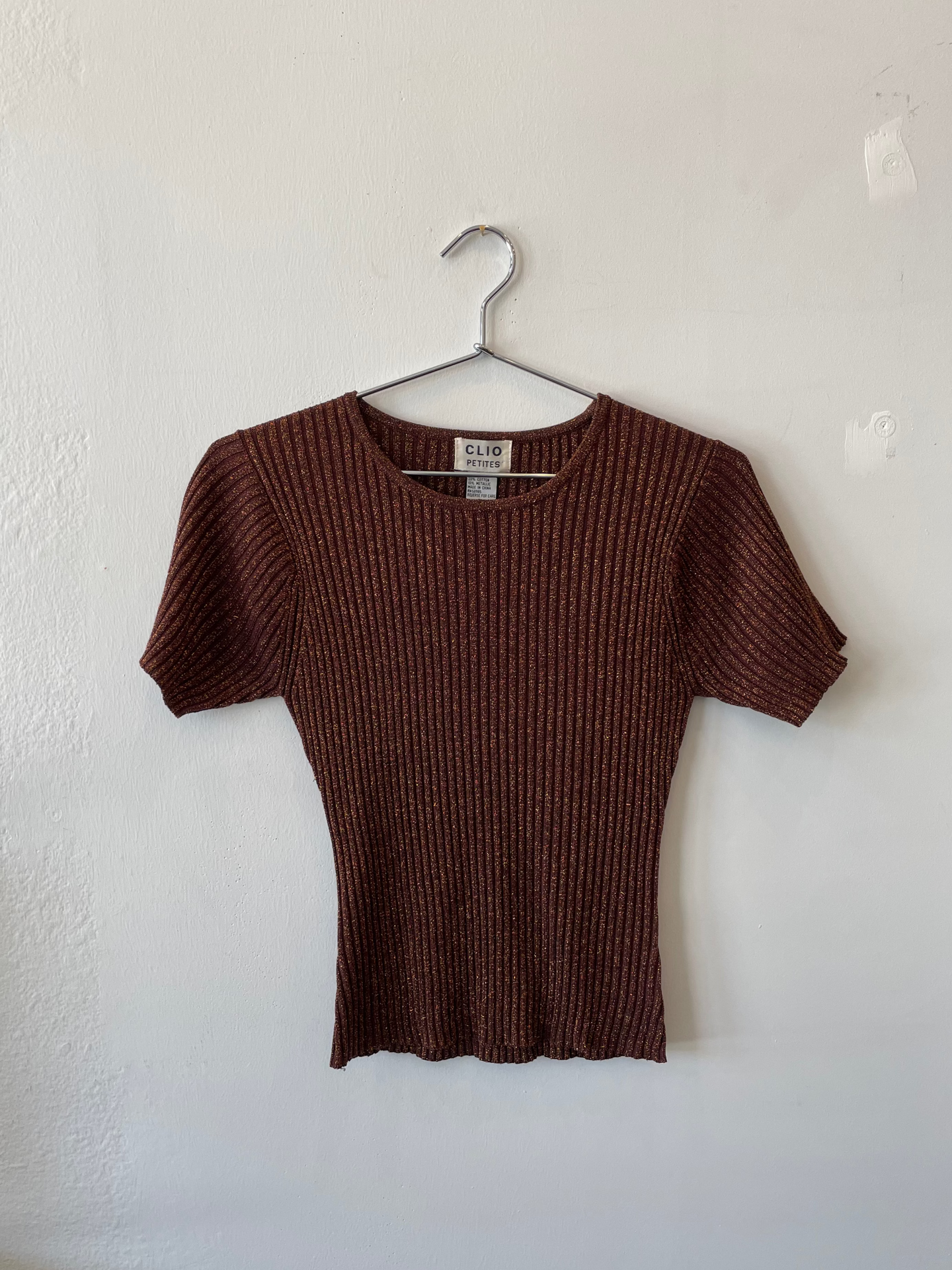 Metallic Knit Top
